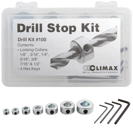 CLIMAX METAL PRODUCTS Drill Kit #100 Drill Stop Kit DRILL KIT #100